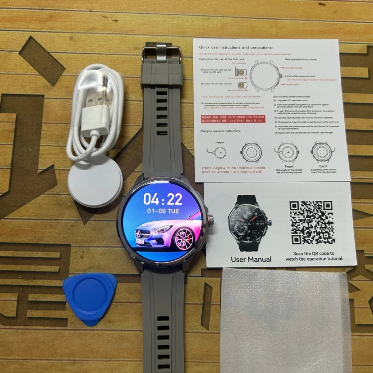 Original H99 Smart Watch Android Watches 1.95inch Amoled Screen