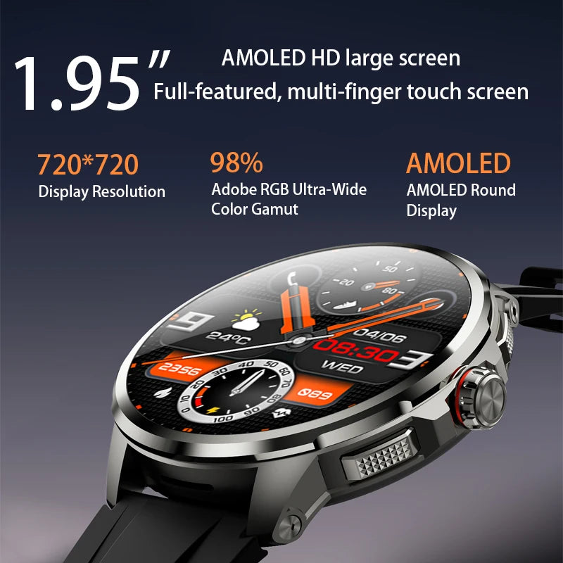 Original H99 Smart Watch Android Watches 1.95inch Amoled Screen