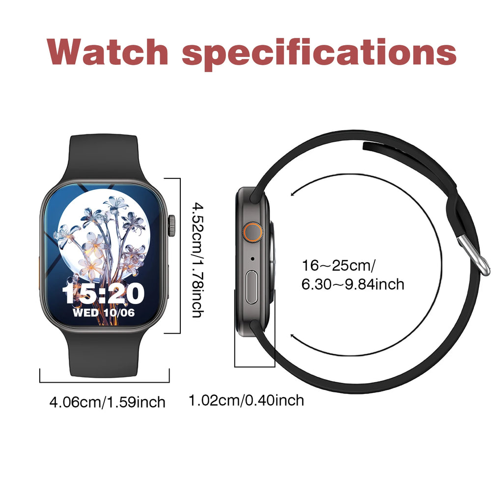 Multi-Sport Unisex Smartwatch with Custom Dial