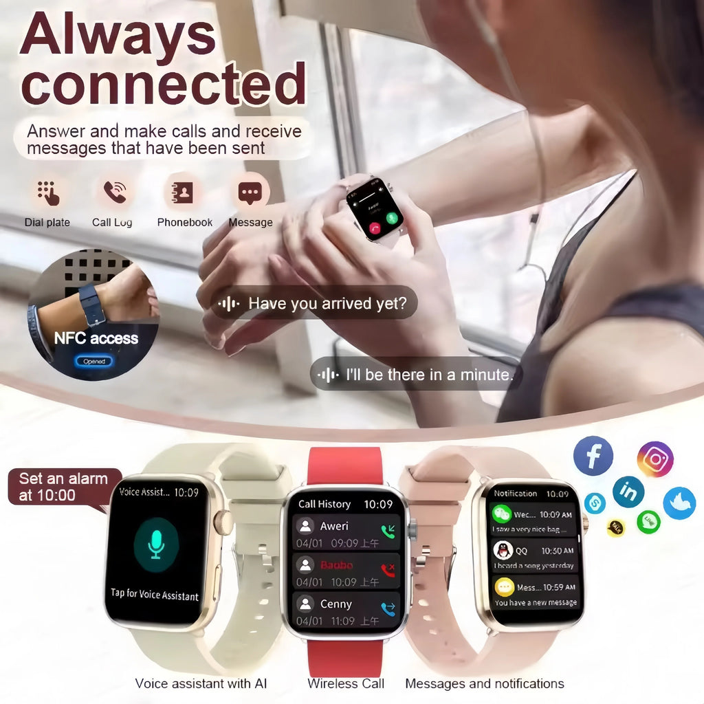 LadySport Connect smart watch 1.85-inch